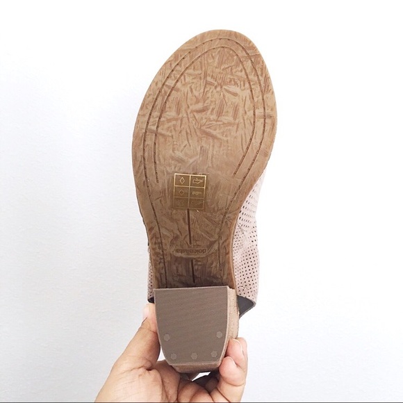 Dolce Vita Noraly Taupe Suede Perforated Bootie - Picture 7 of 7